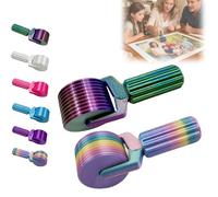 New 3D Printed Diamond Painting Roller Tool, Essential DIY Craft Tool for Rhinestone Embroidery Detachable, Easy-Grip Handle & Detachable Design (Colored+Dark Color)