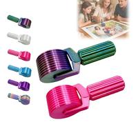 New 3D Printed Diamond Painting Roller Tool, Essential DIY Craft Tool for Rhinestone Embroidery Detachable, Easy-Grip Handle & Detachable Design (Rose+Dark Color)