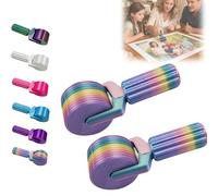 New 3D Printed Diamond Painting Roller Tool, Essential DIY Craft Tool for Rhinestone Embroidery Detachable, Easy-Grip Handle & Detachable Design (Colored+Colored)