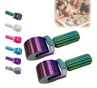 New 3D Printed Diamond Painting Roller Tool, Essential DIY Craft Tool for Rhinestone Embroidery Detachable, Easy-Grip Handle & Detachable Design (Dark Color+Dark Color)