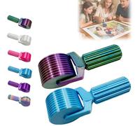 New 3D Printed Diamond Painting Roller Tool, Essential DIY Craft Tool for Rhinestone Embroidery Detachable, Easy-Grip Handle & Detachable Design (Blue+Dark Color)