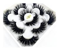 new 5 Pairs 25 mm 3d Mink Lashes Bulk Faux with Custom Natural Mink Lashes Pack Short Wholesales False Eyelashes (9D-03)