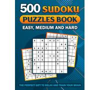 New 500 Sudoku Puzzles Book for Adults: 500 Puzzles Book with Solutions, 3 levels, Easy, Medium, Hard, All Age, The Perfect Gift to Relax and Train Your Brain