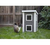 New Age Pet ECOFLEX® Casa adosada para Gatos al Aire Libre