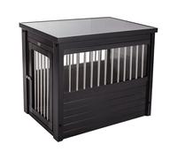 New Age Pet Habitat 'n Home InnPlace - Jaula para Mascotas con husillos de Metal, tamaño Mediano, Color Espresso