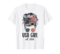 New American Woman Proud USA Girl 2026 Citizenship Camiseta