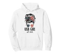 New American Woman Proud USA Girl 2026 Citizenship Sudadera con Capucha