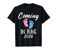 New Baby Coming In June 2026 Funny Baby Shower Boy Girl Camiseta
