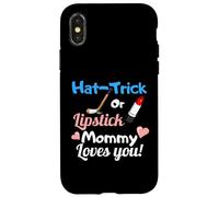 New Baby Gender Reveal Party Hockey Mom Lover Gift Carcasa para iPhone X/XS