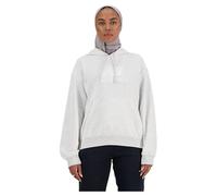 Sudadera con capucha New Balance Sport Essentials French Terry Logo gris ceniza mujer - M