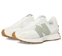 New Balance Mujer 327 en Beige/Blanca/Verde, Suede/Mesh, Talla 37