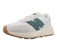 New Balance 370, Sneaker Hombre, White-New Spruce, 43 EU