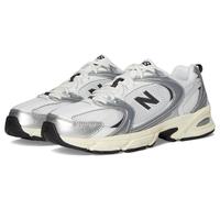 New Balance 530, Zapatillas Unisex Adulto, Plateado metálico/Cemento Negro, 38 EU
