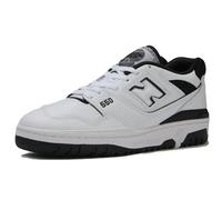 New Balance Hombre BB550 en Blanca/Negro, Leather, Talla 37