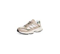 New Balance 9060 Zapatillas Unisex, Beige y Verde, Ante y Malla, Amortiguación ABZORB, Running Casual (Sistema Tallas Calzado EU, Adulto, Mujer, Números, Mediano, 41.5)