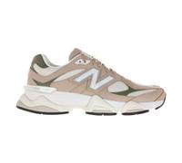 New Balance 9060 Zapatillas Unisex, Beige y Verde, Ante y Malla, Amortiguación ABZORB, Running Casual (Sistema Tallas Calzado EU, Adulto, Mujer, Números, Mediano, 39.5)