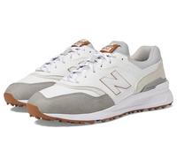 New Balance 997 Zapatos de golf para hombre, Blanco/Gris, 42.5 EU