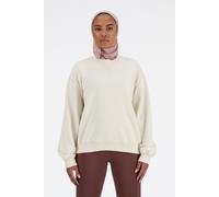 New Balance Athletics French Terry Crew Linen Talla: M | Sudaderas con Capucha Outlet | Mujer | Blanco