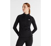 New Balance Athletics Heat Grid 1/2 Zip Top In Black Talla: XS | Tops Deportivos Outlet | Mujer | Negro