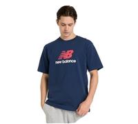New Balance Athletics Logo Camiseta, NB Navy, L para Hombre