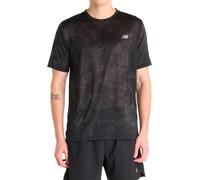 New Balance - Athletics Printed T-Shirt Castlerock - Talla S - Negro Negro S