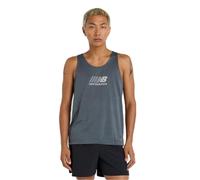 New Balance Athletics Run Graphic Singlet, Gt - Graphite, S