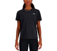 New Balance - Athletics T-Shirt W Black Heather para Mujer - Talla S - Negro Negro S