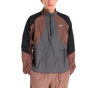 New Balance - Better Run Water Resistant Jacket Earth Shadow - Talla S - Gris Gris S