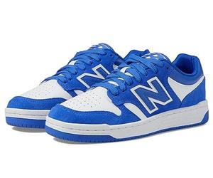 New Balance Boy's 480 V1 Lace-Up Sneaker, Marine Blue/White, 5.5 Big Kid
