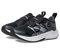 New Balance Boy's DynaSoft Reveal V4 Boa Running Shoe, Blacktop/Black/Silver Metallic, 11 Wide Little Kid