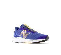 New Balance Boy's Fresh Foam Arishi V4 Lace-Up Running Shoe, Marine Blue/Hot Marigold/White, 6 Big Kid