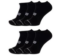 New Balance Performance Cushioned No Show Socks-6 & 12 Pairs-Moisture Wicking Invisibles, Negro (6 Pares), M Unisex Adulto
