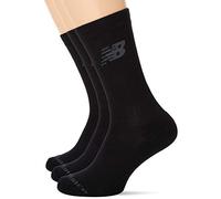 New Balance - Calcetines de deporte acolchados, paquete de 3 unidades, Negro, talla M