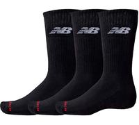 New Balance - Calcetines Everyday Crew 3 Pairs, Unisex, Black, M