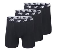 New Balance Calzoncillos bóxer de algodón para Hombre (Paquete de 3), Negro/Negro/Negro, Talla 5XL
