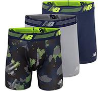 New Balance Calzoncillos Tipo bóxer para Hombre de 6 Pulgadas, bragueta Frontal con Bolsa (Paquete de 3), Pigmento/Acero/Camuflaje, Talla XXL, Pigmento/Acero/Camuflaje, XXL Plus Tall