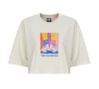 New Balance Camiseta ATHLETICS GRADIENT SHOES T-SHIRT in Beige EU S