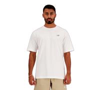 New Balance Athletics Cotton T-shirt In White Talla: L | Ropa Deportiva Outlet | Hombre | Blanco