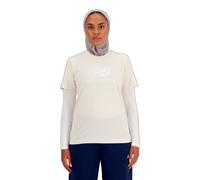 Camiseta new balance sport essentials logo mujer beige L