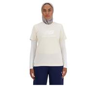Camiseta new balance sport essentials logo mujer beige M