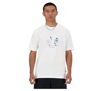 New Balance Camiseta de Manga Corta Hombre Essentials Chicken MT41591 Blanco - Marca EAN: 0197375341521 - Talla: S