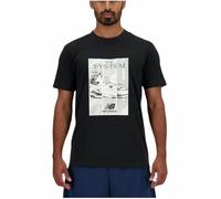 New Balance Camiseta de Manga Corta Hombre Essentials Negro - Marca EAN: 0197375341576 - Talla: M