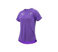 New Balance Camiseta de Manga Corta Mujer Valencia Marathon Morado - Marca EAN: 0196941969398 - Talla: XS