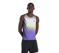 NEW BALANCE Camiseta de tirantes de running para hombre Race Day Ultra Light Printed lila | L