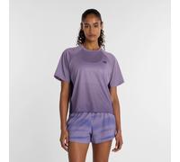 new balance Camiseta funcional berenjena / lavanda M berenjena / lavanda