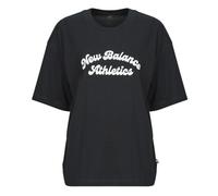 New Balance Camiseta LINEAR HERITAGE OVERSIZED T-SHIRT in Negro EU S