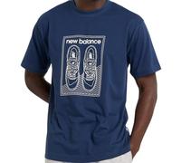 New Balance Hombre Relaxed 550 T-Shirt en Azul, Cotton, Talla M