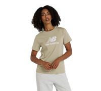 New Balance Camiseta Manga Corta Sport Essential Logo Wt41502 en Verde - Mujer Color: Olivine Talla: M