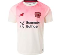 New Balance - Camiseta oficial Bayer Leverkusen Segunda Equipación 2025-2026 Niño, Unisex, Crimson - White, L