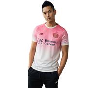 New Balance - Camiseta oficial Bayer Leverkusen Segunda Equipación 2025-2026, Unisex, Crimson - White, 2XL